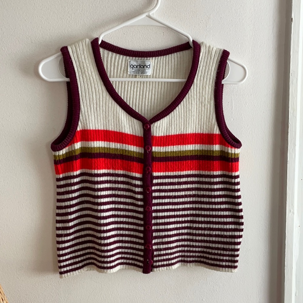 Vintage Sweater Vest Tank Top